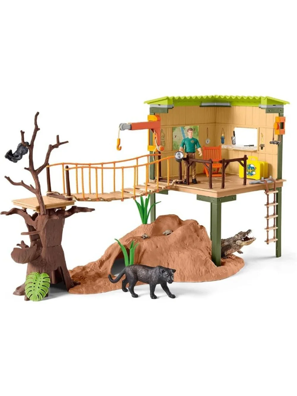 Wildlife Adventure Playset - 68 PC Ranger Station with Accessories for Kids 3